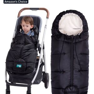 Black Stroller Footmuff